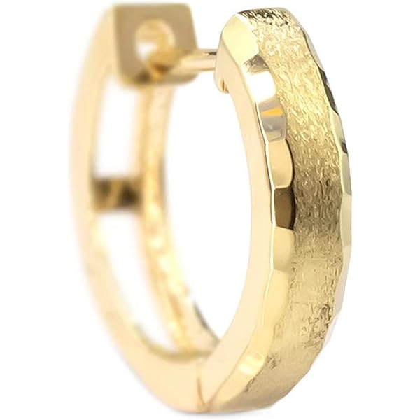 メンズピアス　中折れクロッシング　アトラス Amazon | [アトラス] Atrus 18金 フープピアス メンズ ピアス
